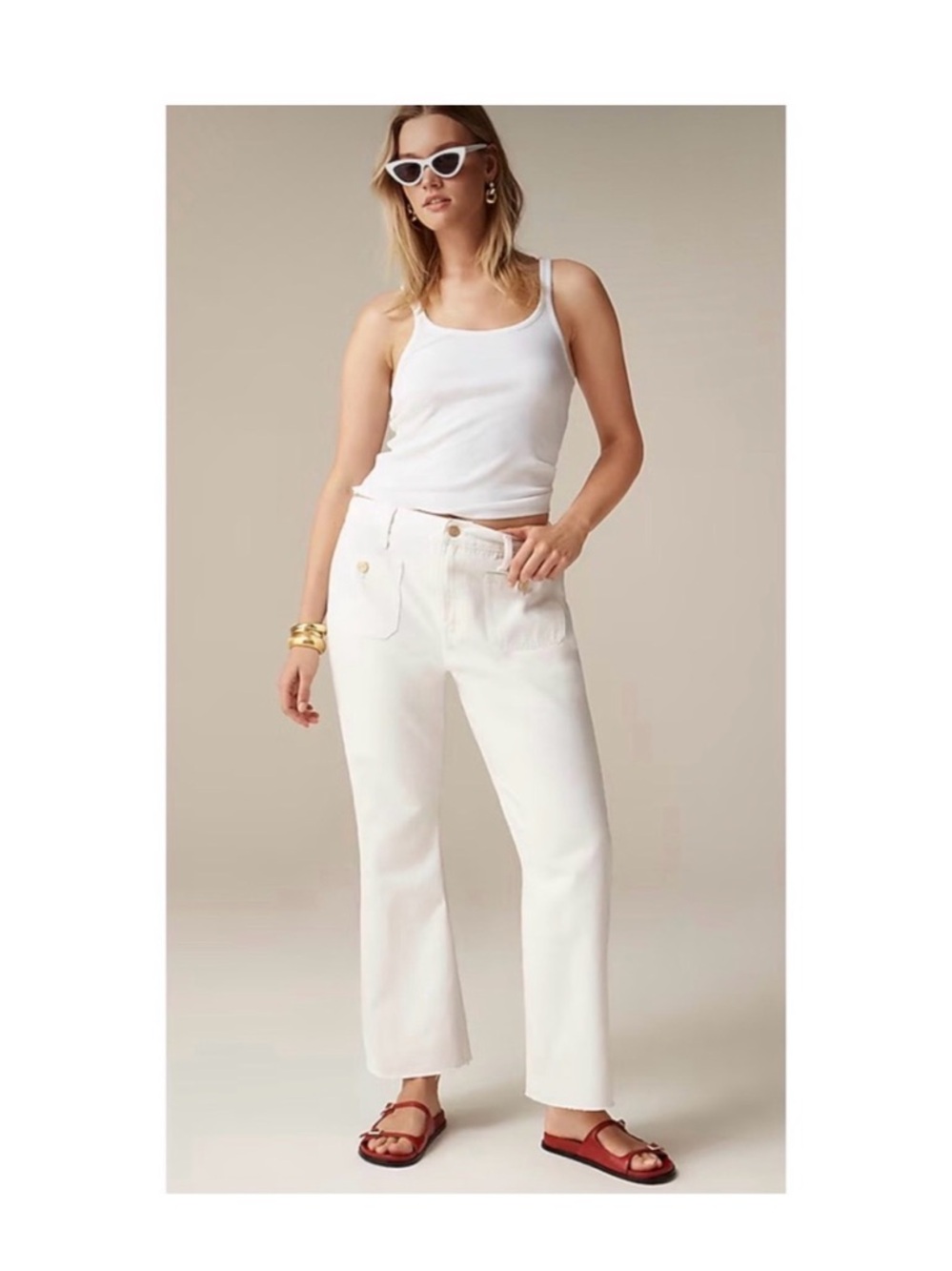 J. Crew relaxed Demi boot sailor Jean
